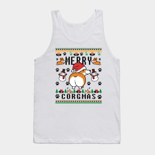 Corgis For Everybody Christmas Sweater Tank Top